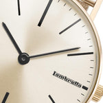 Cesare 42 Mesh Gold Creme Gold - Lambretta Watches - Lambrettawatches