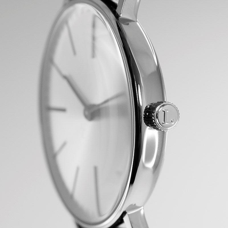 Cesare 42 Silber Schwarz - Limitierte Auflage - Lambretta Watches - Lambrettawatches