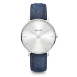 Classico 40 Distresso Silber Silber Blau - Lambretta Watches - Lambrettawatches