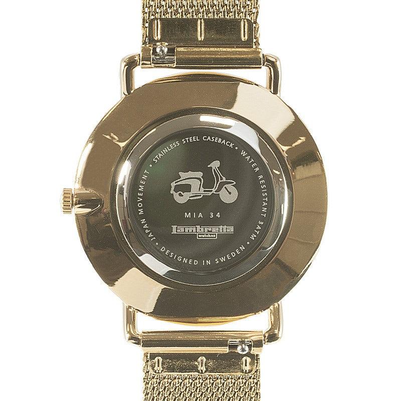 Mia 34 Mesh Gold - Lambretta Watches - Lambrettawatches
