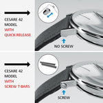 Schraube T-Bars Cesare Silber (2 Stück) - Lambretta Watches - Lambrettawatches