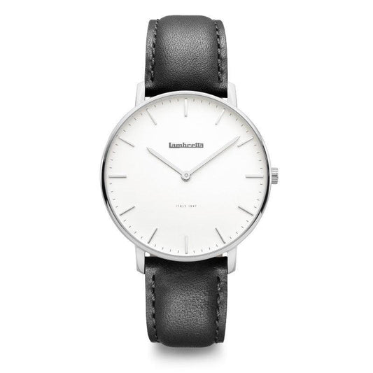 Classico 40 Silber Weiß Schwarz - Lambretta Watches - Lambrettawatches