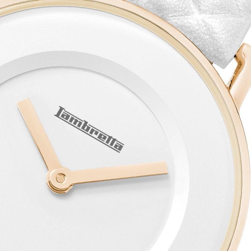 Mia 34 Gesteppt Rosegold Weiß - Lambretta Watches - Lambrettawatches
