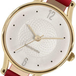 Piccolo 26 Leder Gold Weiß Rot - Lambretta Watches - Lambrettawatches