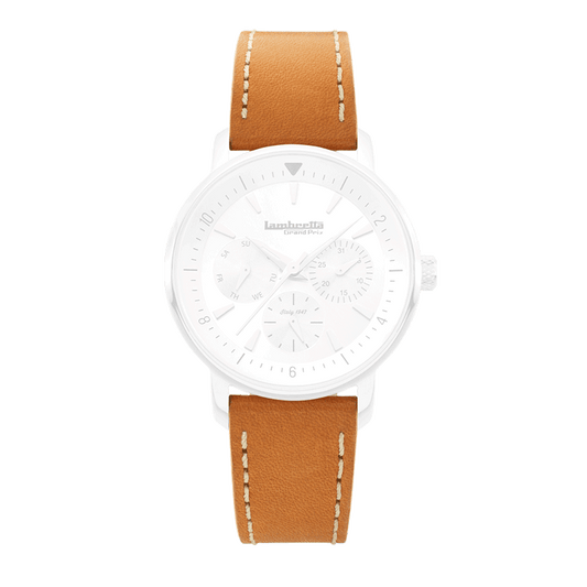 Riemen Leder Imola (18mm) Tan - Lambretta Watches - Lambrettawatches